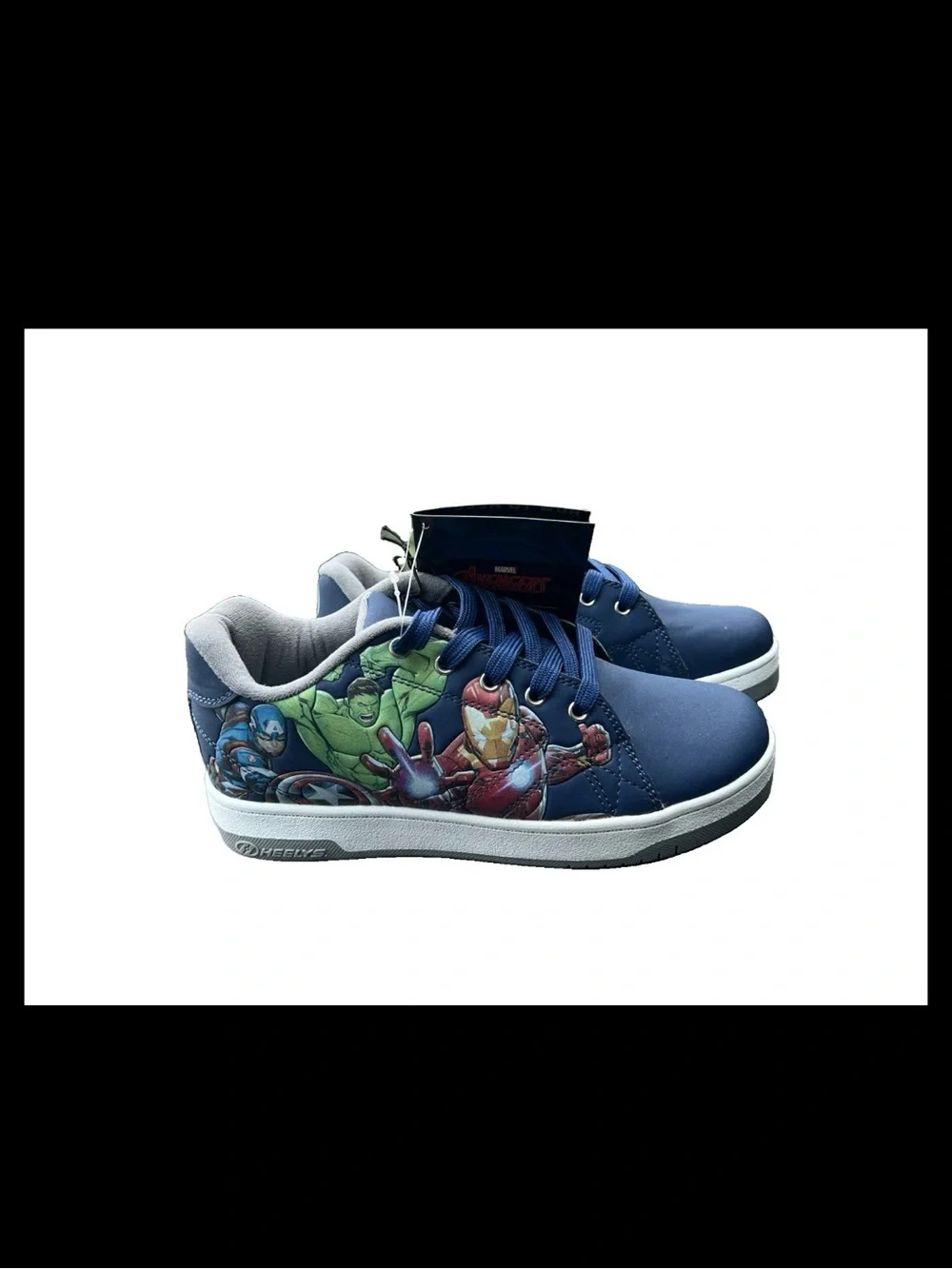 Heelys Marvel Avengers Skate Shoes HES10506 Iron Man Navy Blue Youth Size6